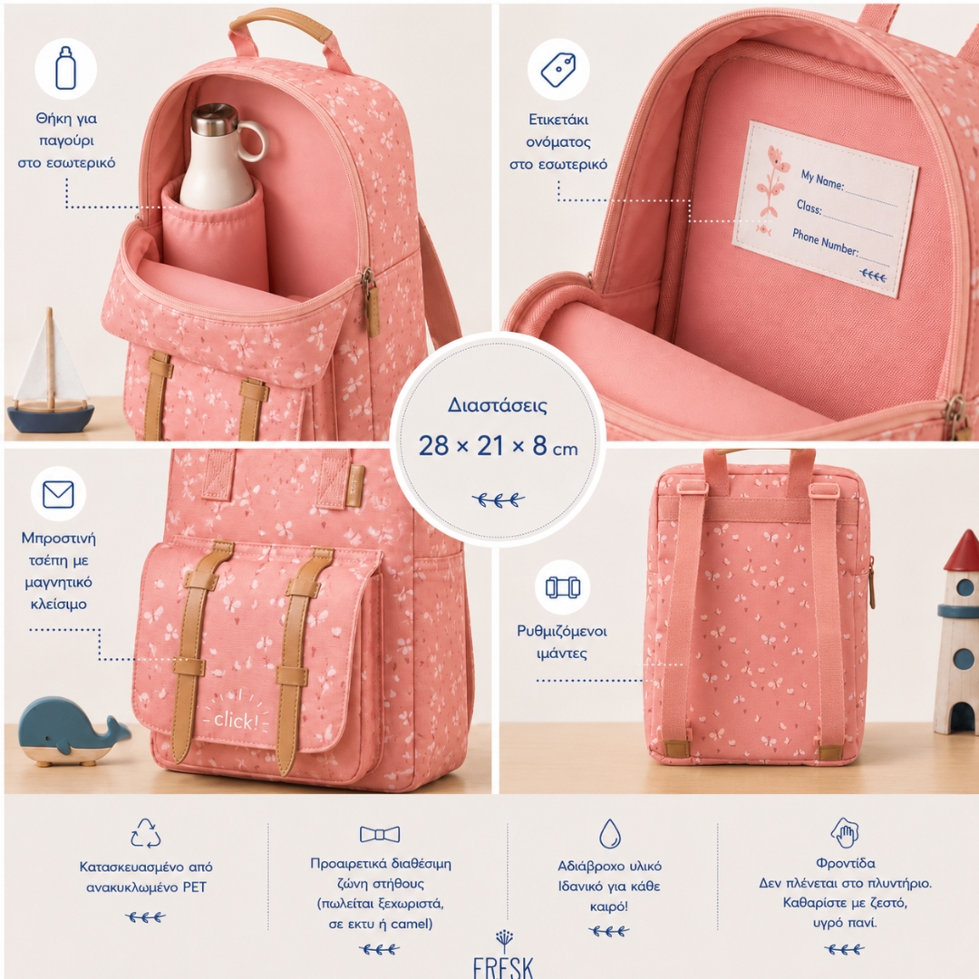 Fresk: Backpack παιδικού σταθμού / βόλτας - Butterfly - Image 3