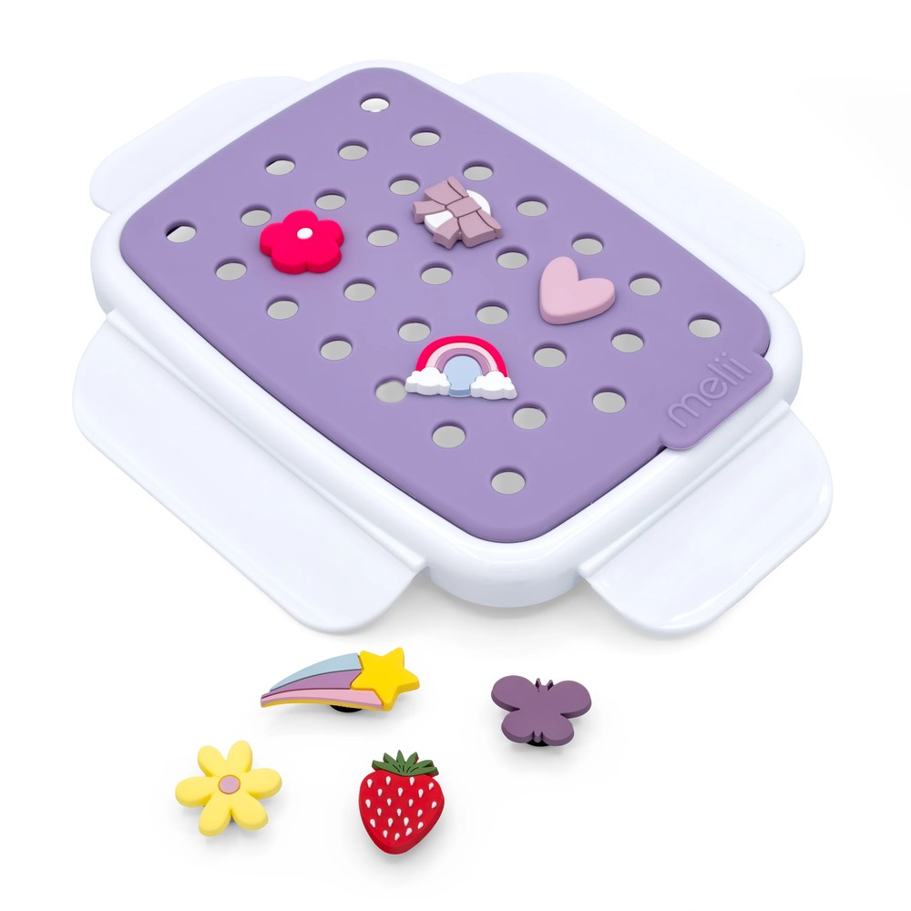 Melii – Bento Φαγητοδοχείο με Charms Μωβ - Image 2